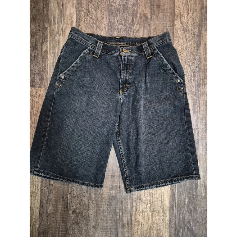 Vtg Lee Dungarees "Buddy Lee Approved" Denim Blue Jean Shorts Size 31 x 12 - Picture 4 of 9